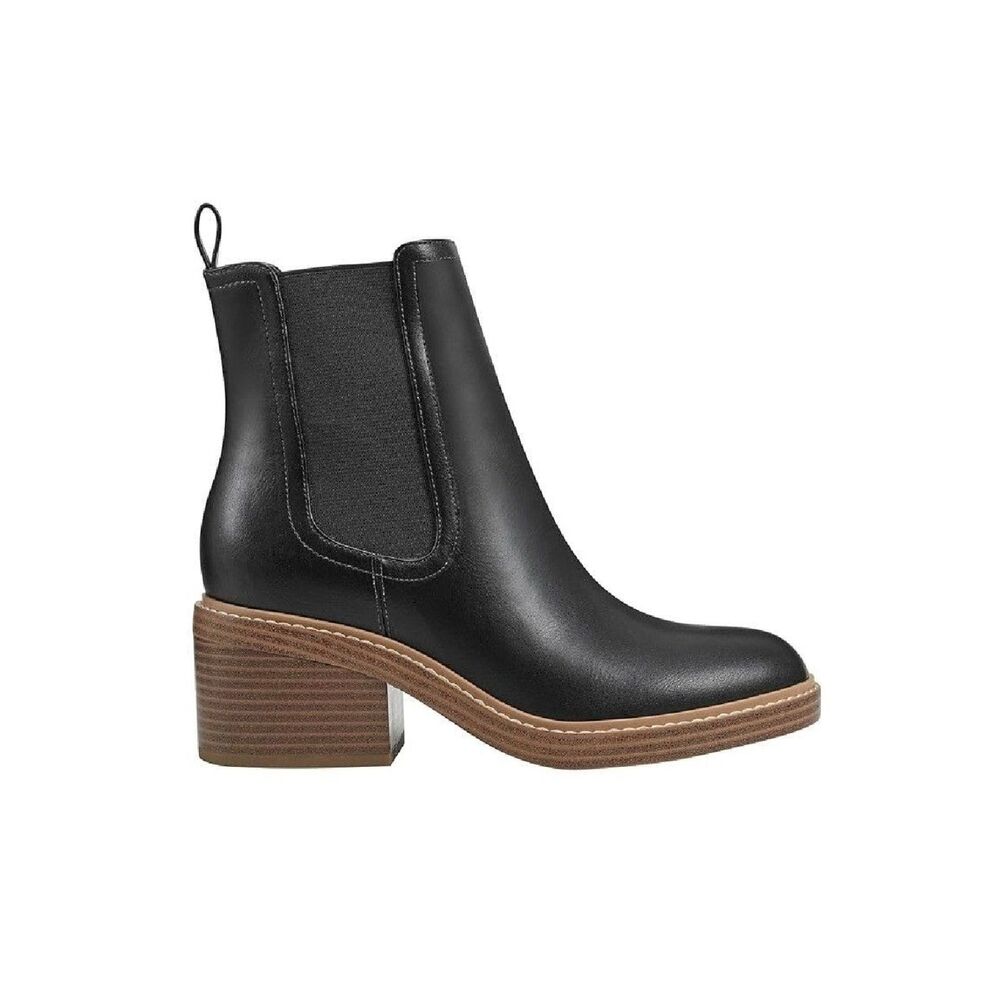 Marc Fisher Womens 7.5 M Black Modesty Pull On Ankle Booties NIB NE3